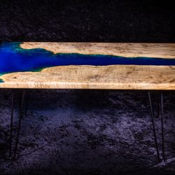 Live Edge Maple River Coffee Table