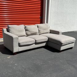 FREE DELIVERY- Modern Sectional Sofa Couch by Abbyson - Gray - Retail $1k