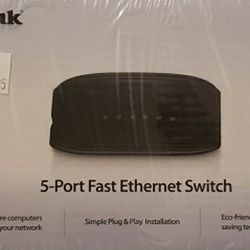 D-Link 5-Port Fast Ethernet Switch DES-1005E