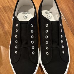 Hurley Chloe Slip-On Sneakers – Black – Women’s Size 8.5 – New in Box