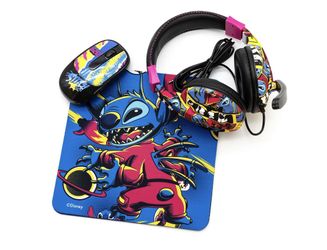 Stitch Headsets, Wireless Mouse And mouse pad Tech Bundle