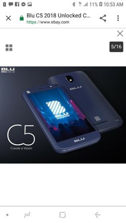 Unlocked Brand new in box blu C5