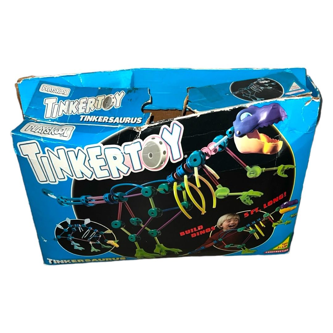 Playskool TinkerToys Tinkersaurus Dinosaur Set EUC Incomplete VTG 90s Plastic