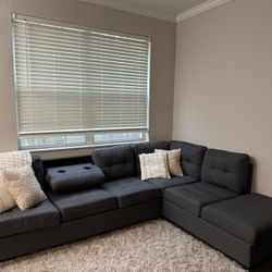 Dark Grey Sectional 