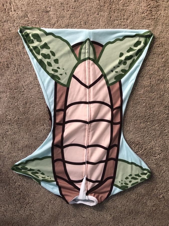 (like-new) Zipadee-zip swaddle transition blanket (turtle print)