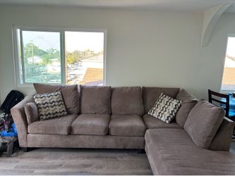 sectional brown couch