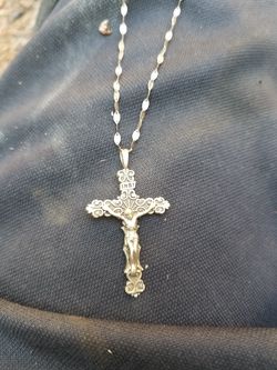 10k gold crucifix and chain