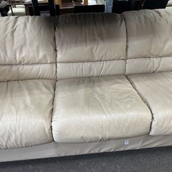 Oversized Tan Sofa