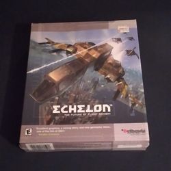 ECHELON SPACE BATTLE PC GAME BIG BOX FACTORY SEALED 2001 BETHESDA SOFTWARE VINTAGE 