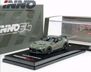 INNO 1:64 SUPRA A90 DARWIN PRO Matte Green Diecast Model Car