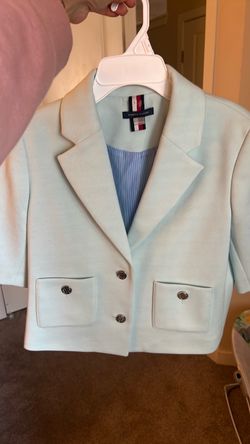Tommy Hilfiger Light Blue Short Sleeve Blazer