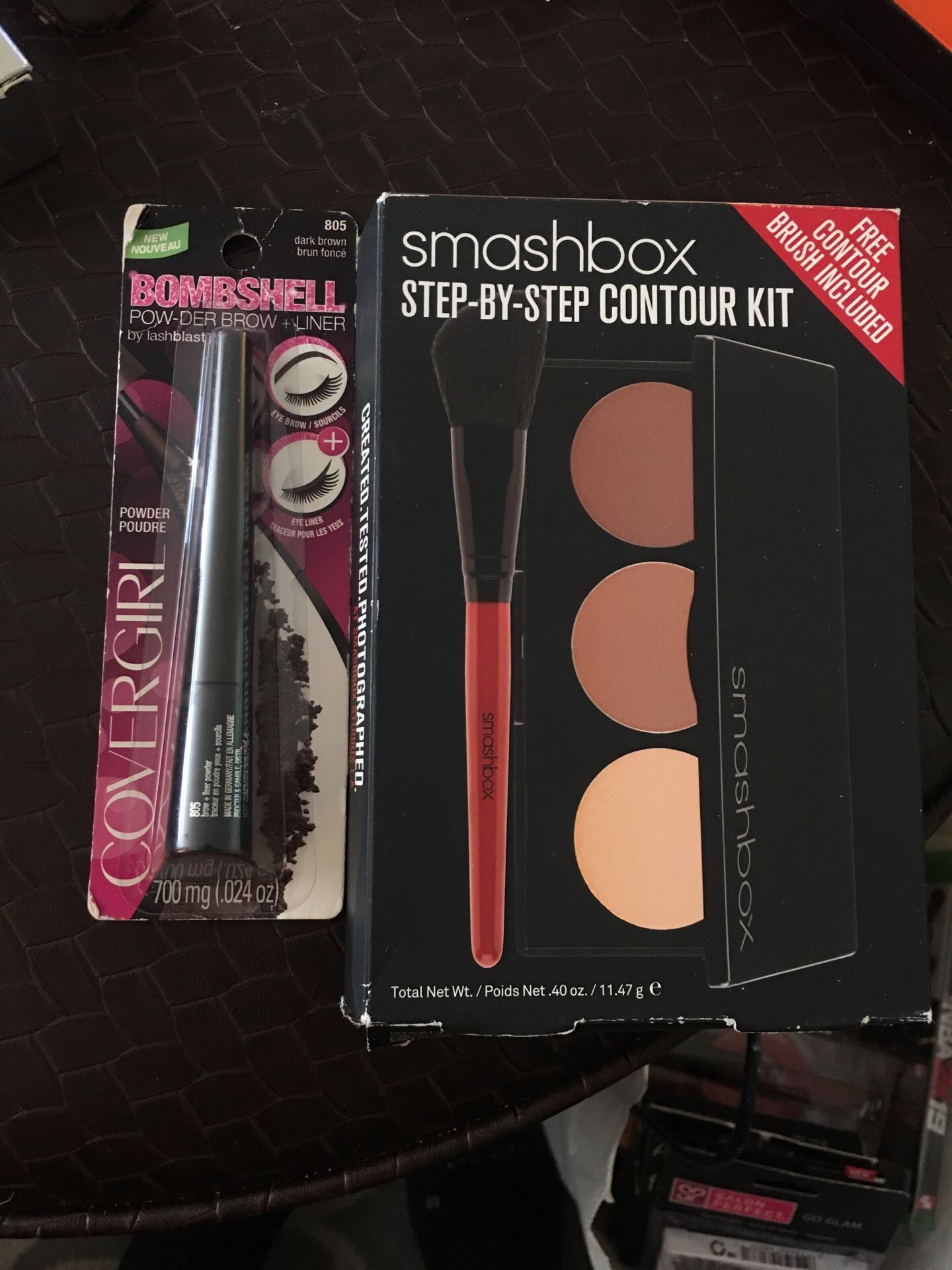 NEW Smashbox contour set w Brush Covergirl Brow powder/liner