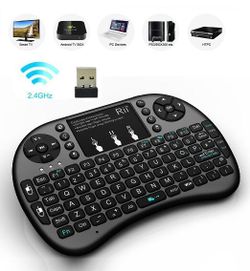 Mini keyboard remote for TV and Android boxes
