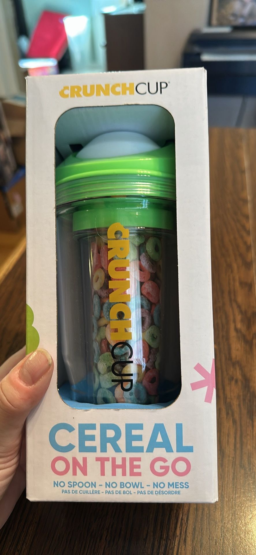 Cereal Snack Cup With Milk Compartment