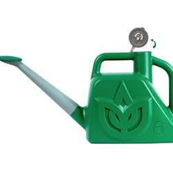 FLOWER 1.5 Gallon Green Watering Can Outdoor Garden Flower Plant, Lightweight 6 L Water Cans with Detachable Nozzle Watering Pot for Office House G