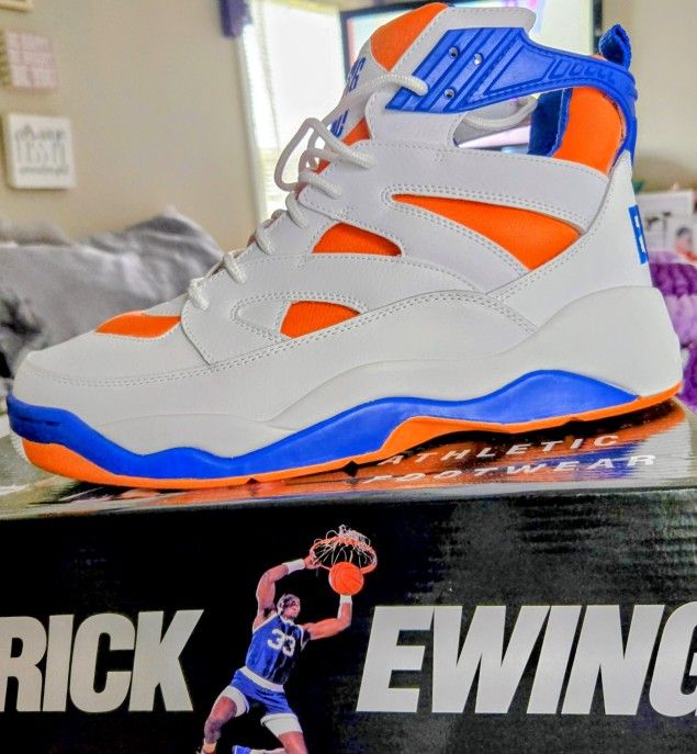 Patrick Ewing Squad 33 Hi “Image OG” – White/Royal/Orange
Size 12 – Brand New with Tags + Original Box