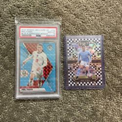 Phil Foden Blue Mosaic /15 PSA 10 & Short Print Checkerboard 