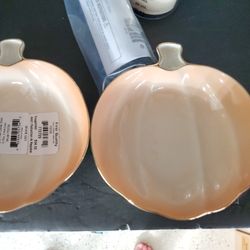 Two Lenox New Pumpkin Dishes,  Each