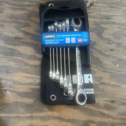 Ratchet Combination Wrench 7pc.
