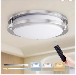 Kalium 16" LED Ceiling Light Fixture with Remote 32W 3000K-6000K Dimmable for Kitchen Bedroom