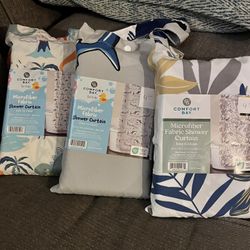 Microfiber Fabric Shower Curtain 