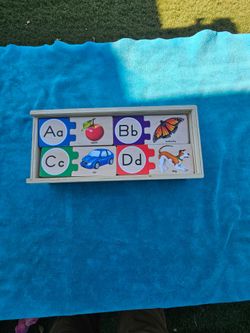 Wooden Alphabet Letter Matching Puzzle Toy