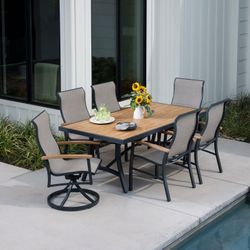 SunVilla Wills 7-piece Sling Outdoor Patio Dining Set $899.99