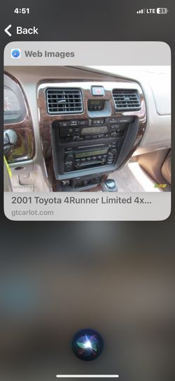 2001 Toyota FourRunner Radio Console 