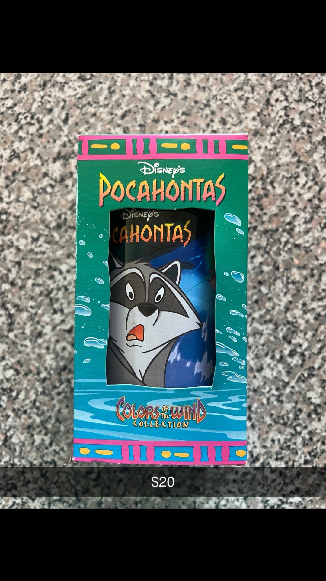 Pocahontas "Colors of the Wind Collection" glass