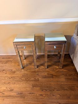 Mirrored Side Tables