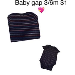 Bodysuit Baby Boy Size 3/6 months 💖💖💖1X 