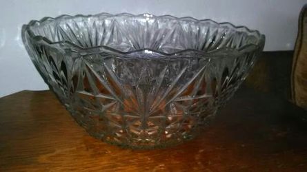Crystal Punch Bowl* Large in size*