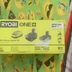 Ryobi One 18v Lithium Starter Kit