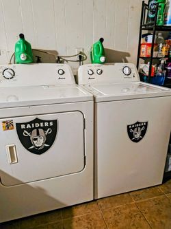 Washer and dryer.