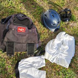 Youth Baseball Bag, Shorts, Face Shield
