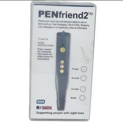 PenFriend2 Voice Labeling System Labeler Low Vision Blind Talking Audio Pen Used