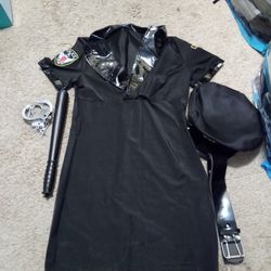 Women Police Officer Costume Size M