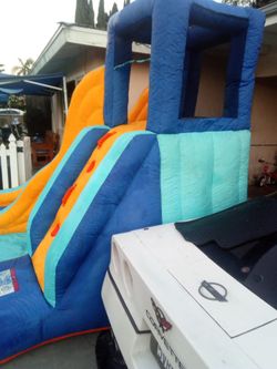 Inflatable Water Slide Bounce House both for 80  in good condition just need a lil clean up