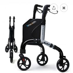 RETAOLDTH ROLLATOR WALKER DESIGNED TO PROVIDE STABILITY AND SUPPORT WALKING PREMIUM 3 WHEEL FOR SENIORS LIGHTWEIGHT FOLDABLE WITH STORAGE BAG 