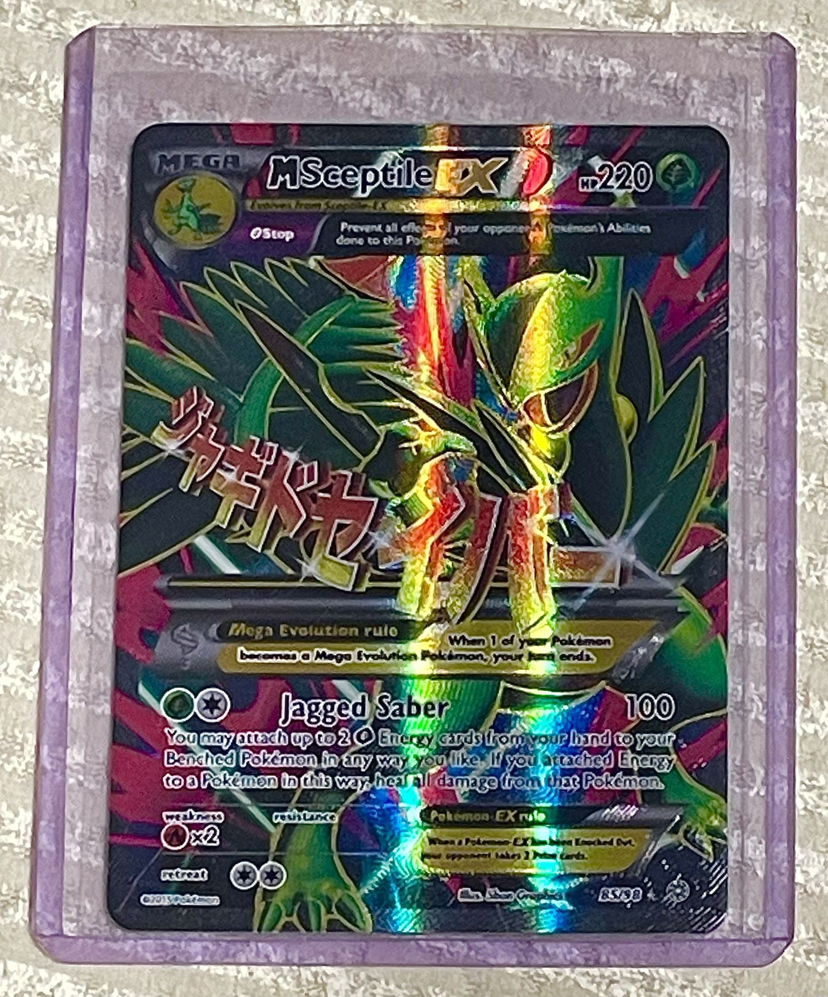 Pokemon M Sceptile EX XY Ancient Origins Holo Card 85/98 Ultra Rare Full Art