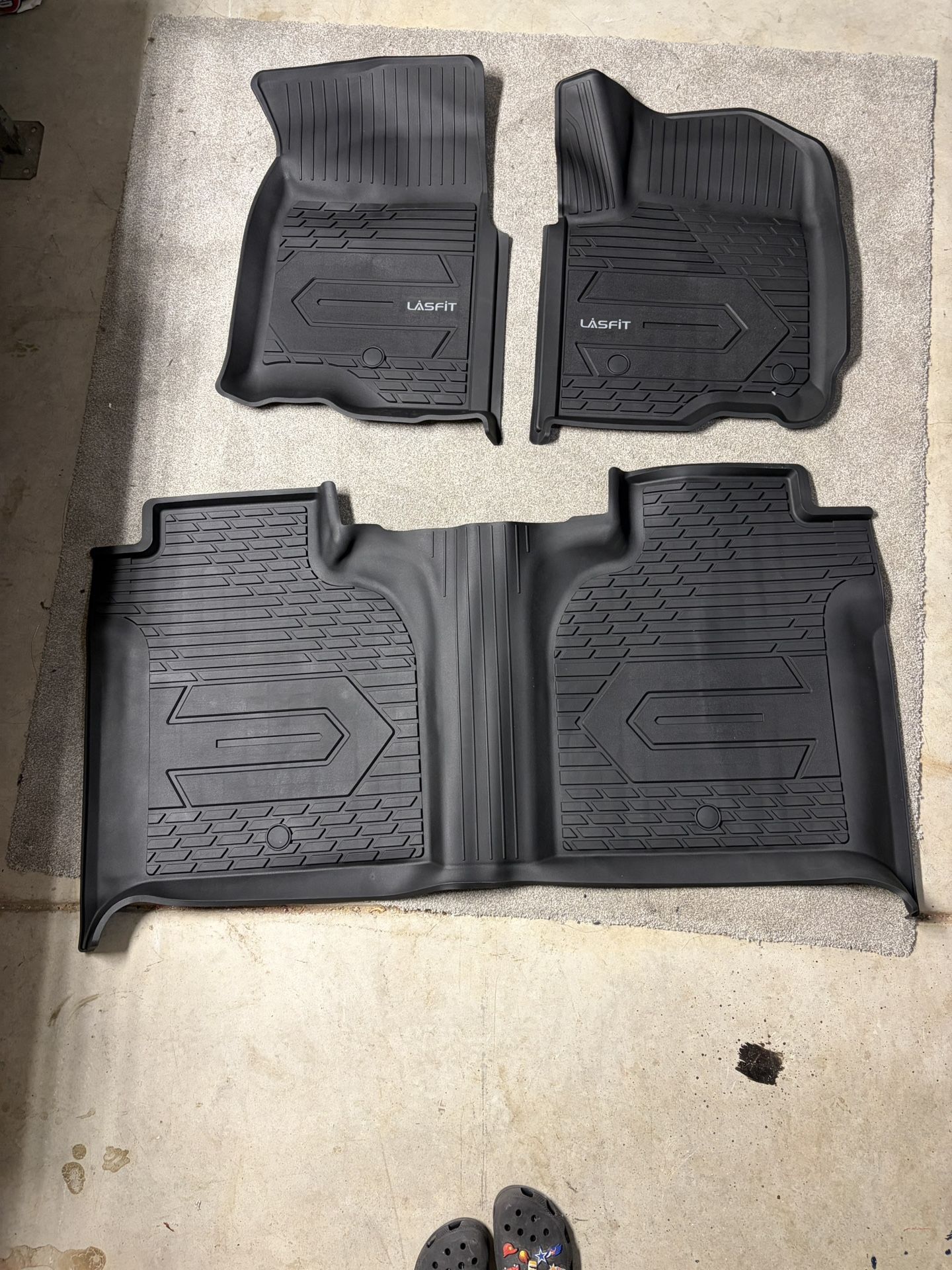 Lasfit Cargo Floor Liners/Mats 2019-2026 Chevrolet Silverado/GMC Sierra 1500,2500HD, 3500 HD Crewcab
