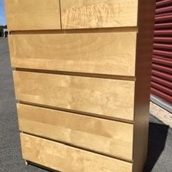 IKEA Malm 6 Drawers Dresser 