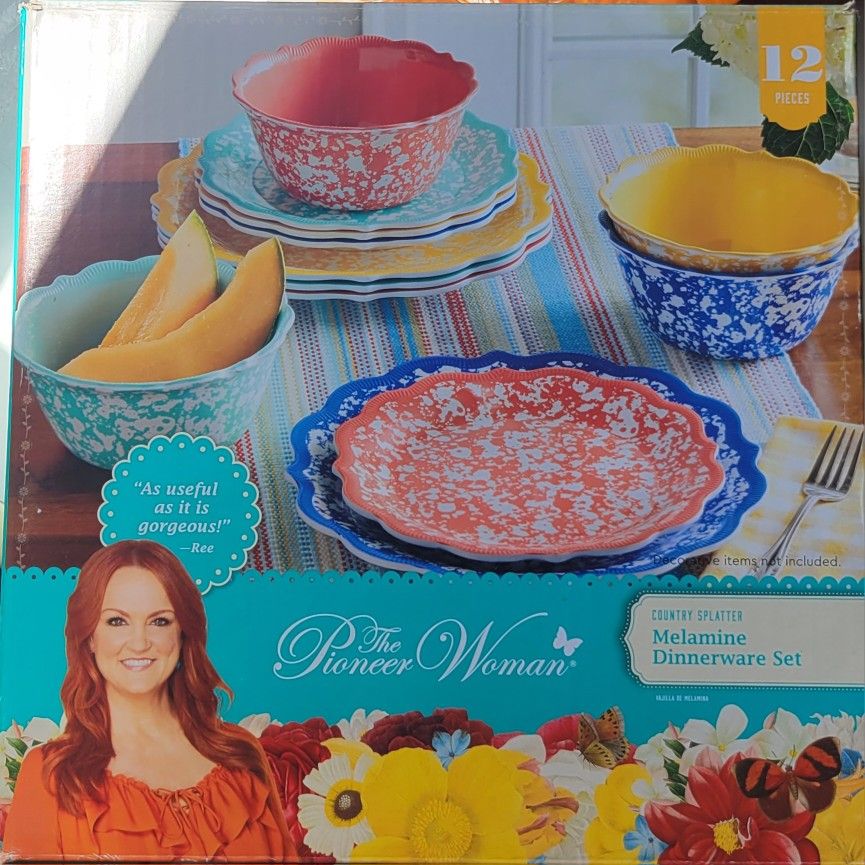 The Pioneer Woman Melamine Dinnerware Set Splatter