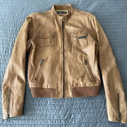 Members Only Women’s Leather Jacket Medium 