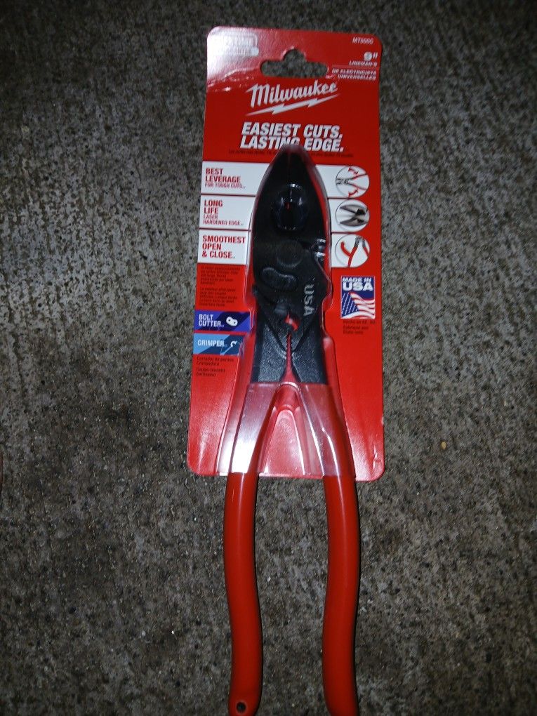 Milwaukee Lineman Pliers With Bolt Cutter