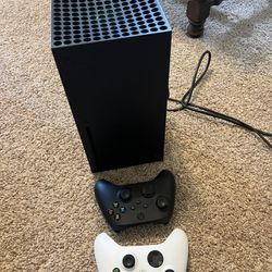 X Box Series X With Two Gaming Controllers 