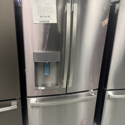 Counter depth 22 cu.ft French door refrigerator with one year manufacturer warranty