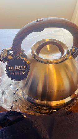New Topfann 3.0L Stainless Steel Whistling Kettle