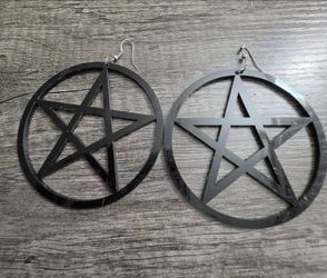 Pentagram earrings
