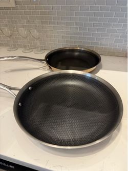 Henckels Hybrid Hexagon Non-Stick Frying Pan Set – 10” & 12” | 18/10 Stainless Steel